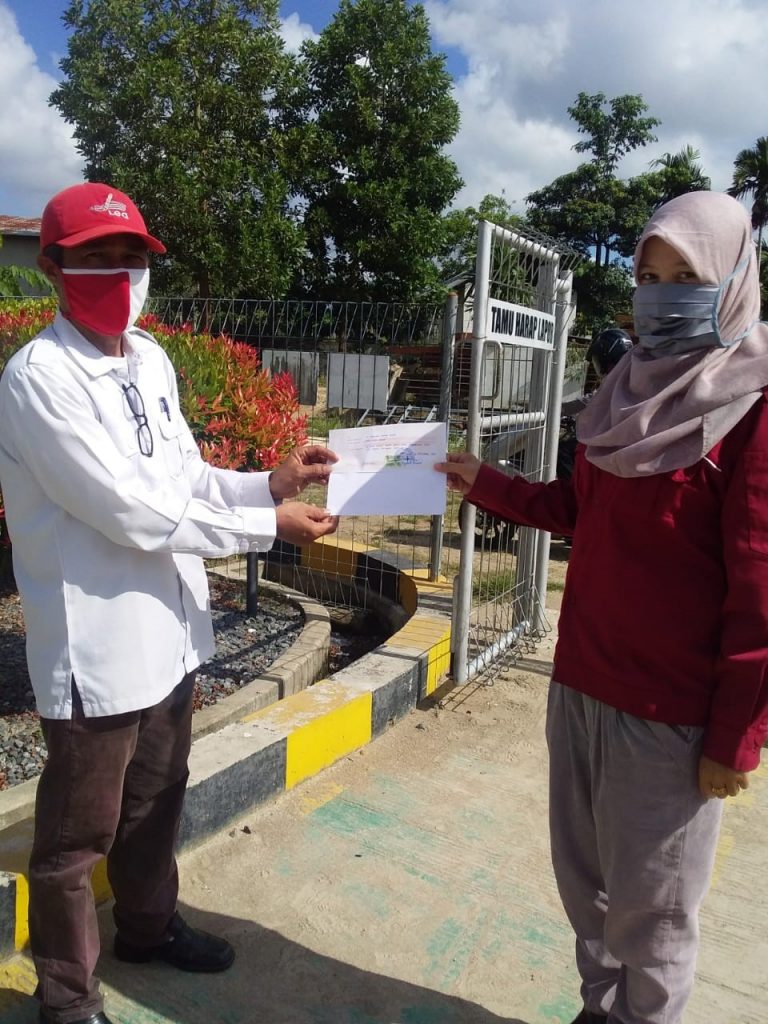 Covid-19 Assistance Program  for Task Force Team (Volunteer), Pematang Lumut Village, Tanjung Jabung, Jambi