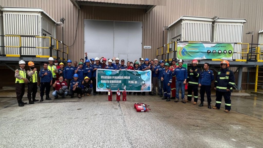 Increasing Alertness, Maxpower Cogindo Batam Holds Training and Simulation for Emergency & Fire Drill at Baloi 30 MW Gas Power Plant, Batam.