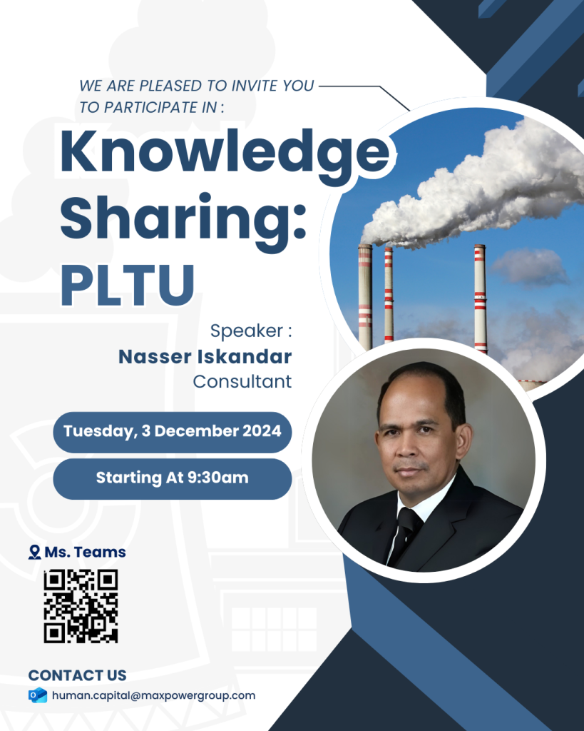 Maxpower Indonesia Hosts Internal Knowledge Sharing Session on “Steam Power Plants”