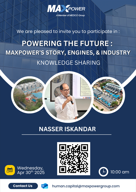 PT Maxpower Indonesia Hosts Knowledge Sharing Session: “Powering the Future: Maxpower’s Story, Engines, & Industry” with Mr. Nasser Iskandar PT Maxpower Indonesia Hosts Knowledge Sharing Session: “Powering the Future: Maxpower’s Story, Engines, & Industry” with Mr. Nasser Iskandar