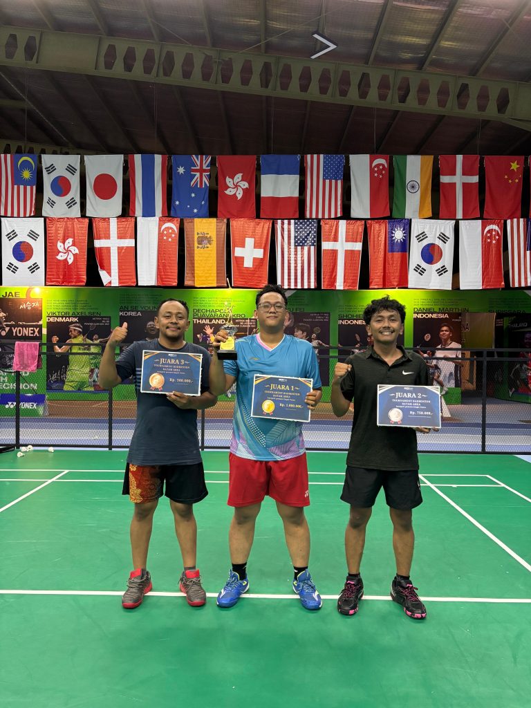 Winners of the 2025 Batam Area Badminton Tournament -  Men’s Singles